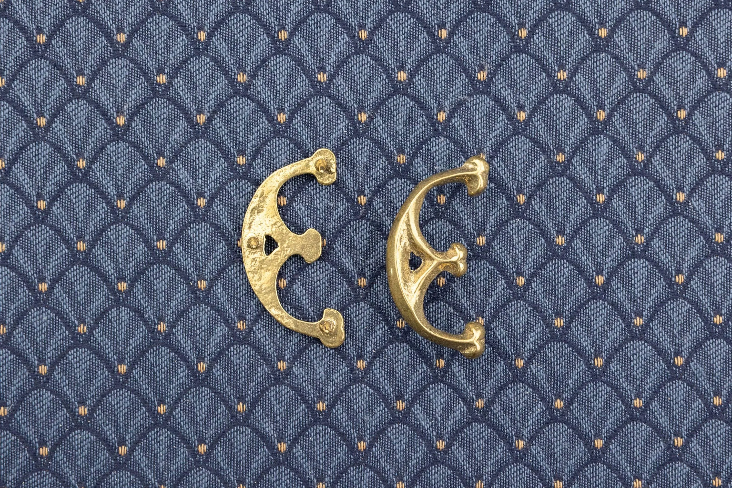 Kidney Shaped Purse Fittings - small (set of two)