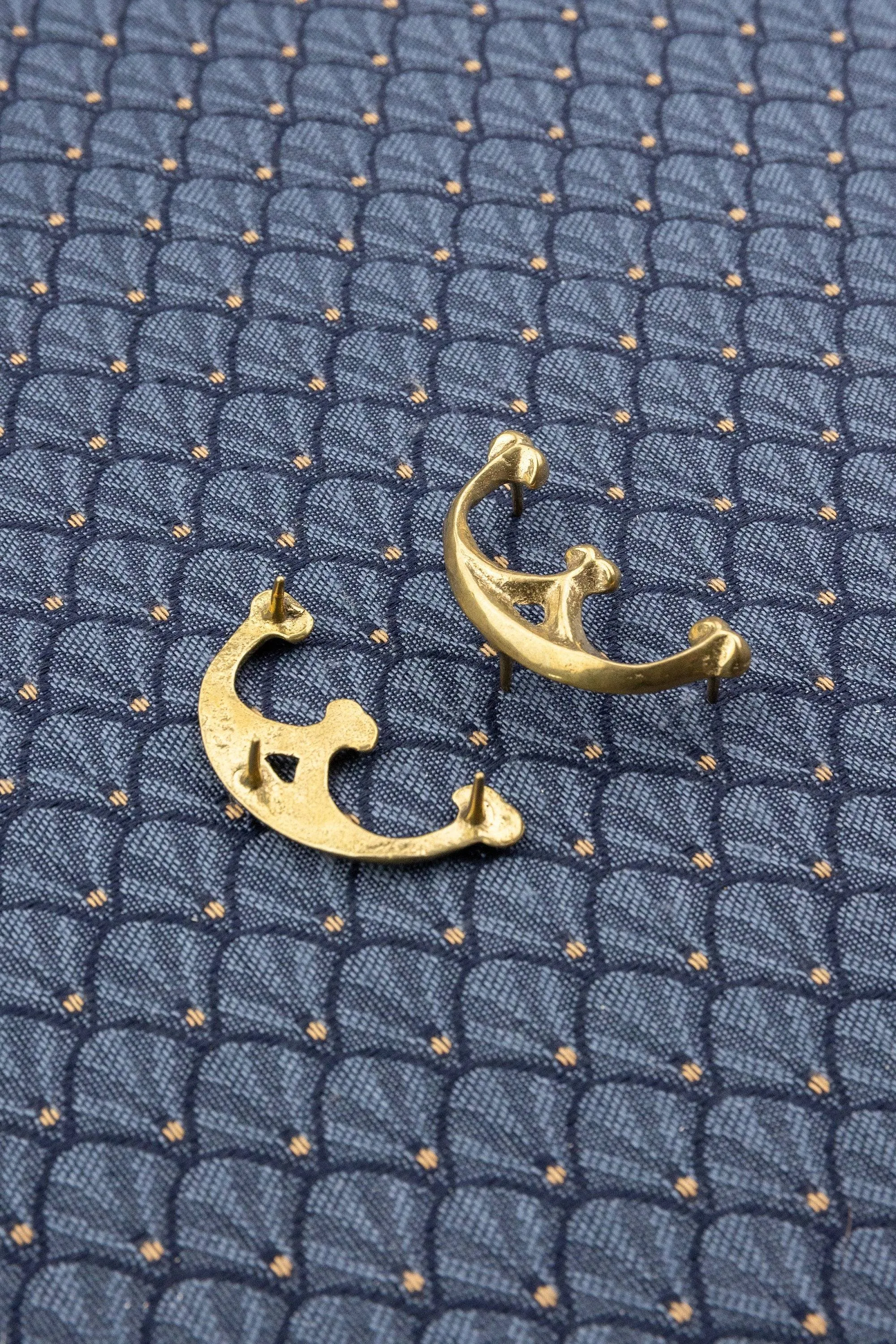 Kidney Shaped Purse Fittings - small (set of two)