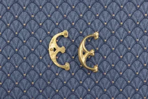Kidney Shaped Purse Fittings - small (set of two)