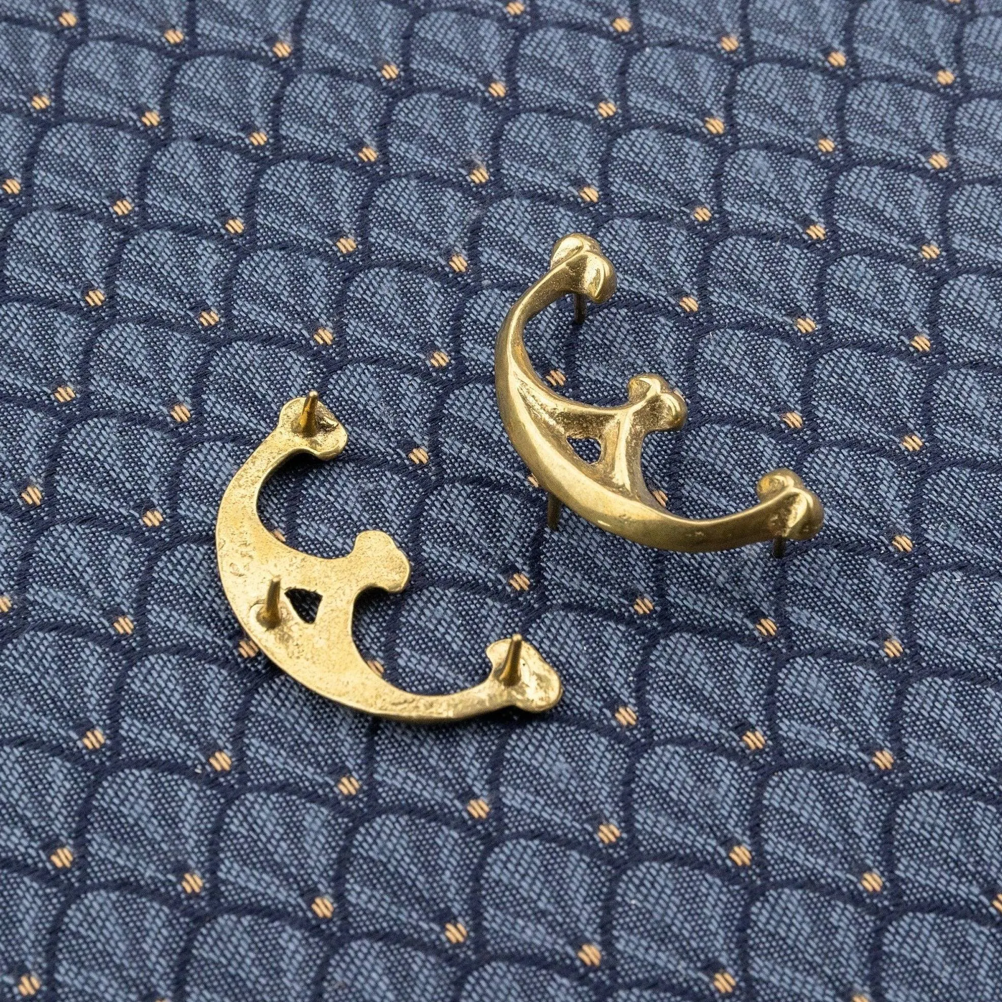 Kidney Shaped Purse Fittings - small (set of two)