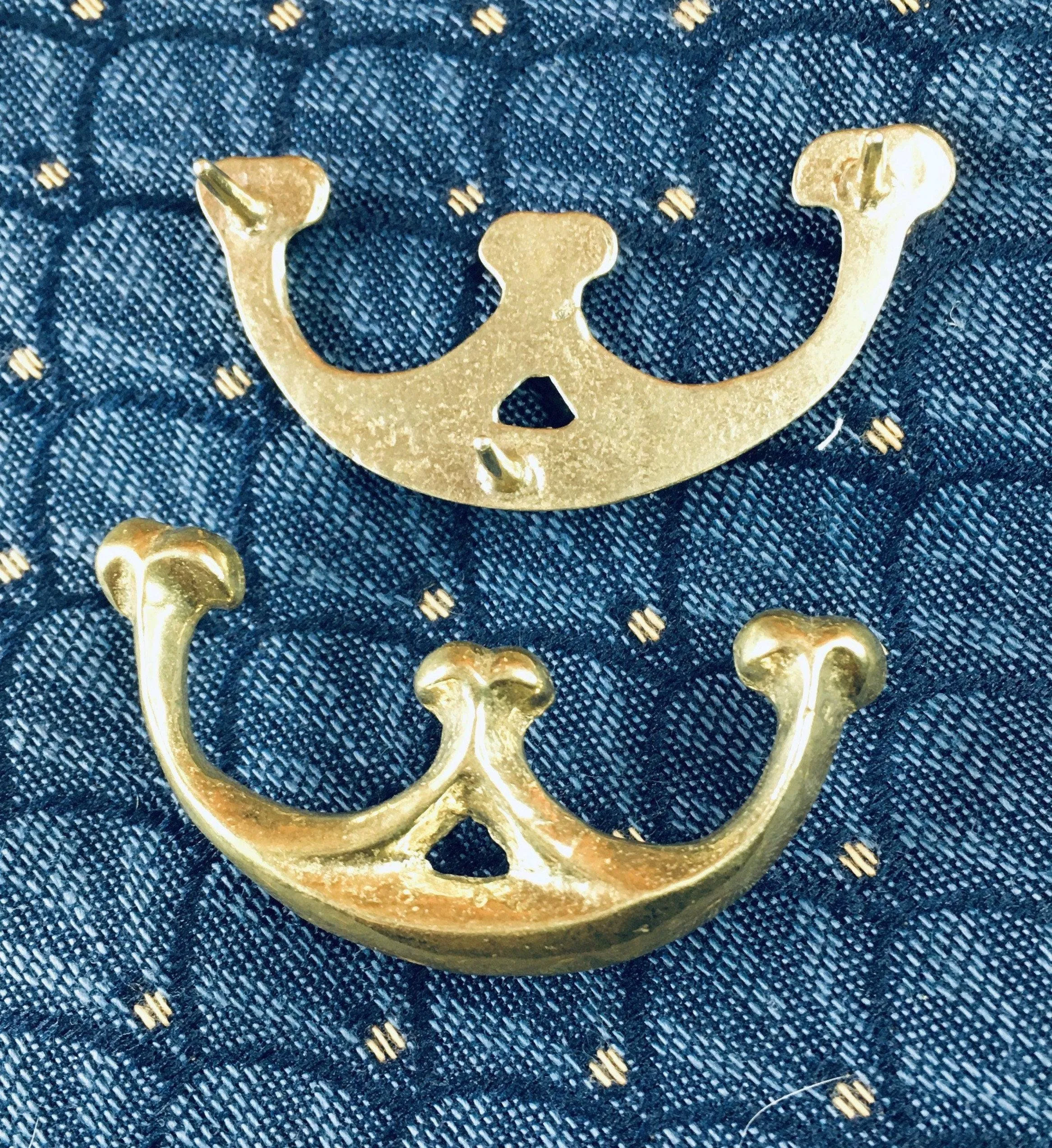 Kidney Shaped Purse Fittings - small (set of two)