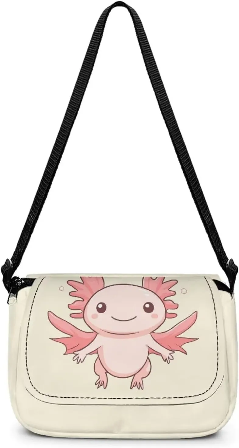 Kids Flap Crossbody Bag with Zipper Closure for School Travel