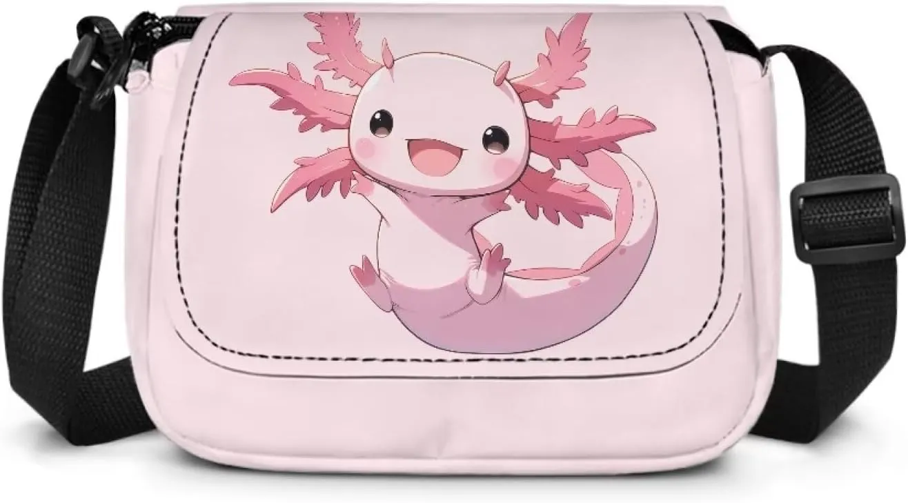 Kids Flap Crossbody Bag with Zipper Closure for School Travel