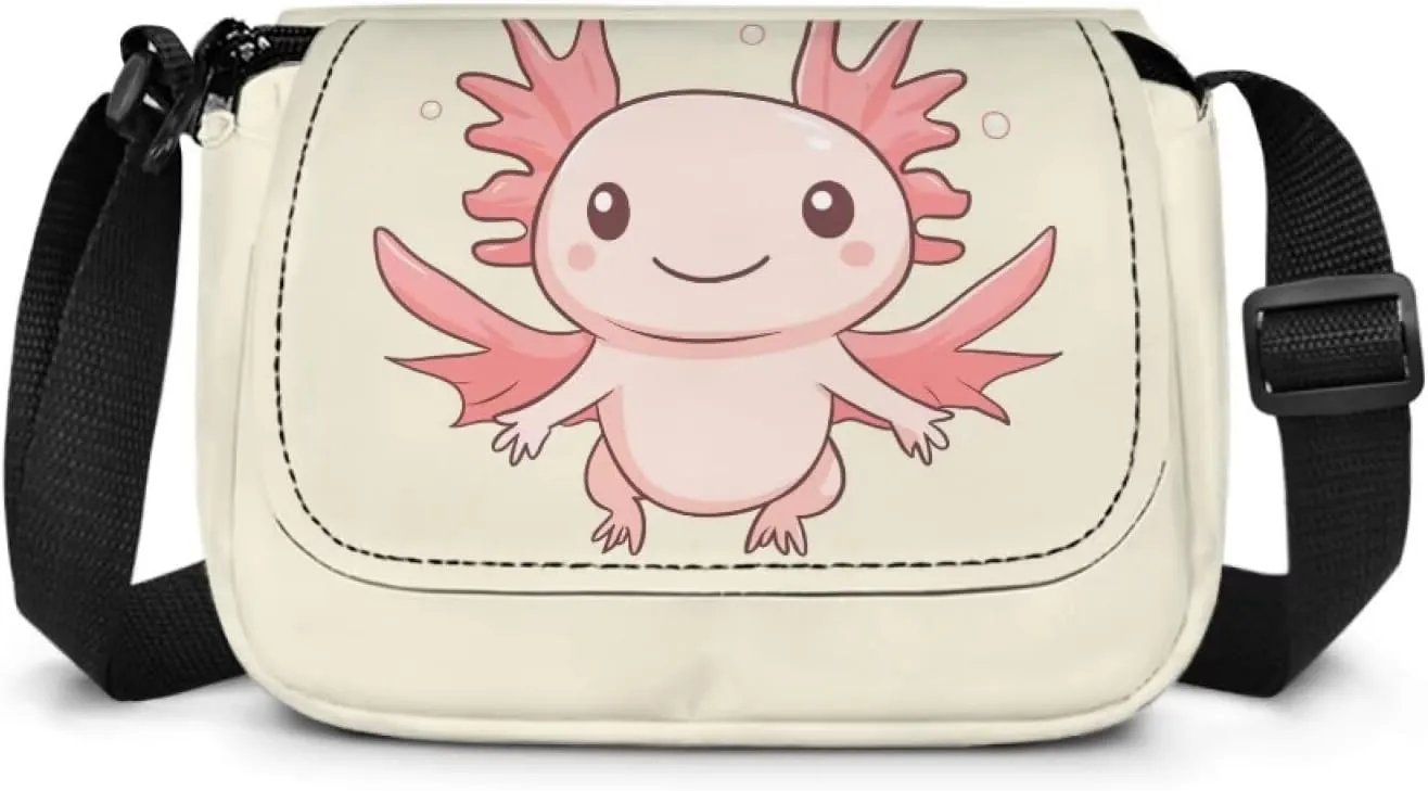 Kids Flap Crossbody Bag with Zipper Closure for School Travel