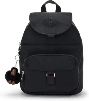 Kipling Women's Queenie Backpack, Adjustable Backpack Straps, Monkey Keychain, Key Clasp, Top Carry Handle