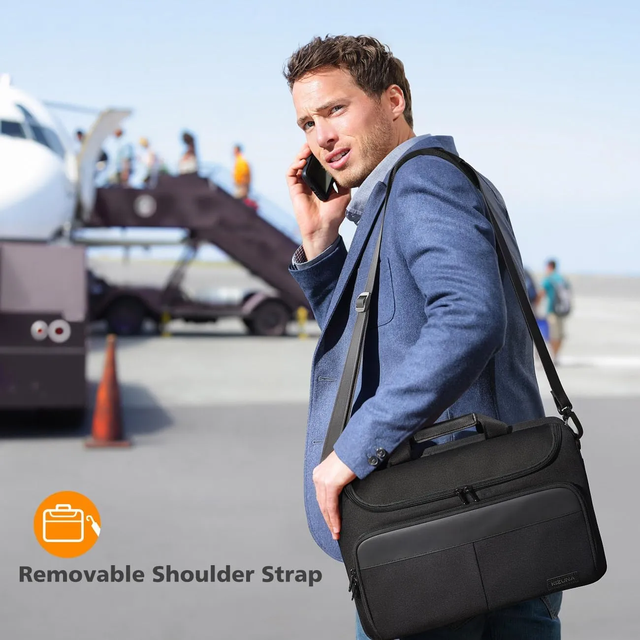 KIZUNA Laptop Bag Case 17 Inch Computer Shoulder Sleeve for 17.3" Legion 5/5i/LG gram 17/17.3" MSI 17/Dell G7/17 IdeaPad 3i Gen7/HP Gaming Pavilion 17/ Ideapad 700, Black