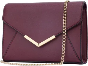 KKXIU Women Elegant Faux Leather Evening Envelope Clutch Purse Foldover Bags for Party Wedding Prom
