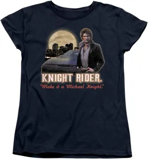 Knight Rider Full Moon Women's T Shirt