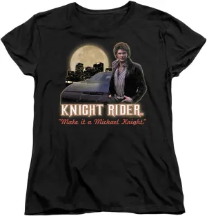Knight Rider Full Moon Women's T Shirt