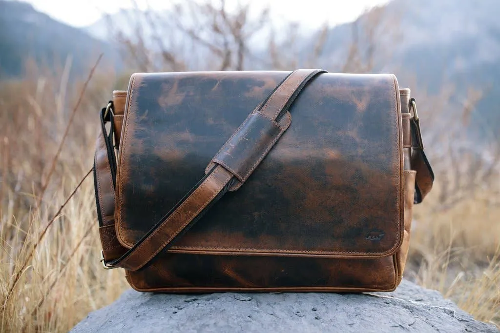 Kodiak Leather Kasilof Messenger 18" XL