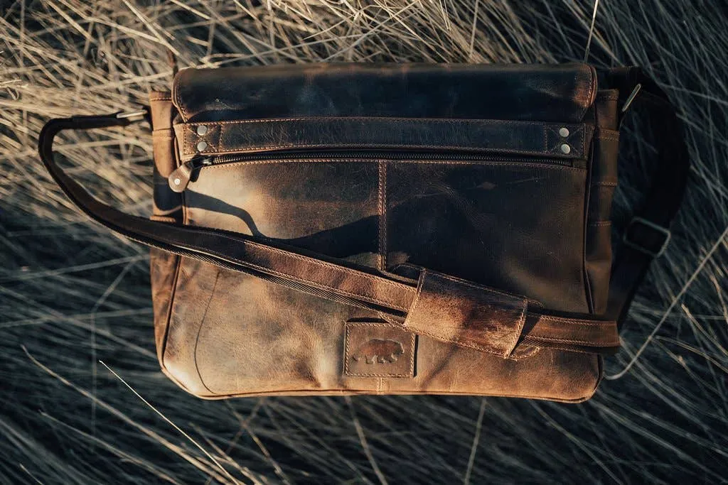 Kodiak Leather Kasilof Messenger 18" XL