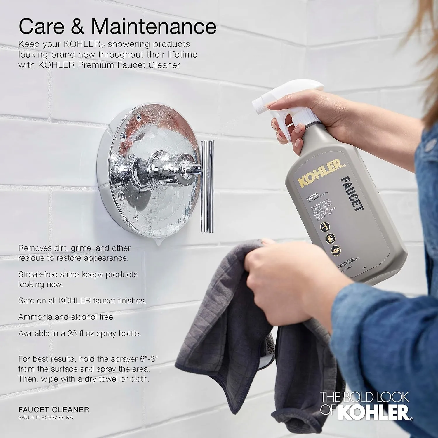 KOHLER T23953-4-BL Riff Single-Handle Transfer Valve Trim Kit, Wall-Mount, Valve Required, Matte Black