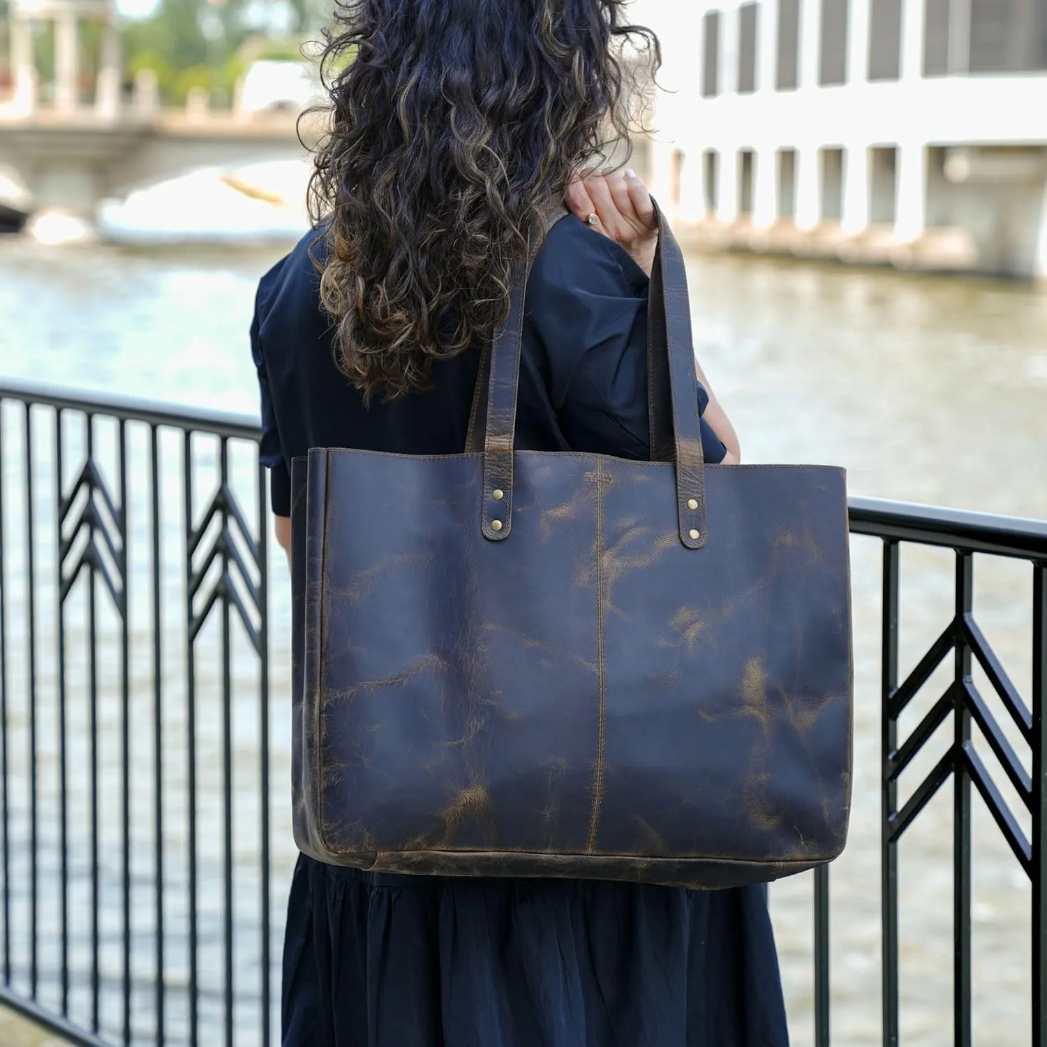KomalC Leather Tote Bag for Women Purse Satchel Travel Bag shopping Carry Messenger Multipurpose Handbag