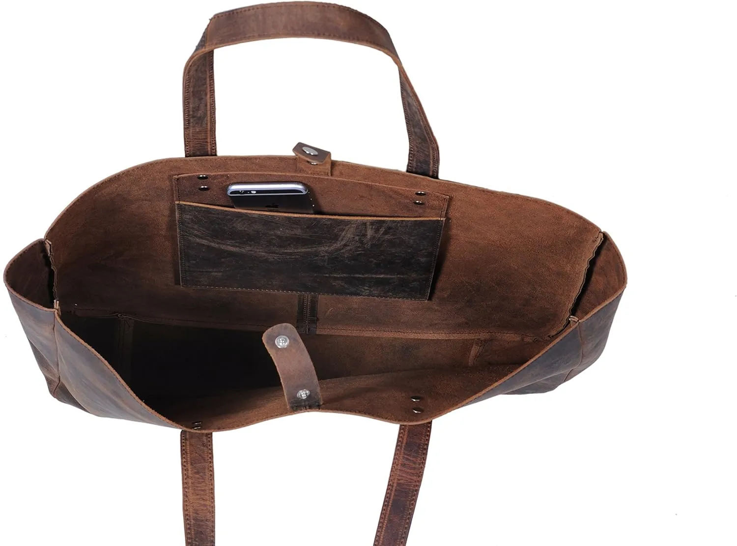 KomalC Leather Tote Bag for Women Purse Satchel Travel Bag shopping Carry Messenger Multipurpose Handbag