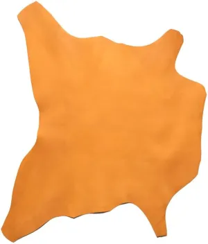 Korba Buffalo Calf, Burnishable Veg Tanned Hide, Mango