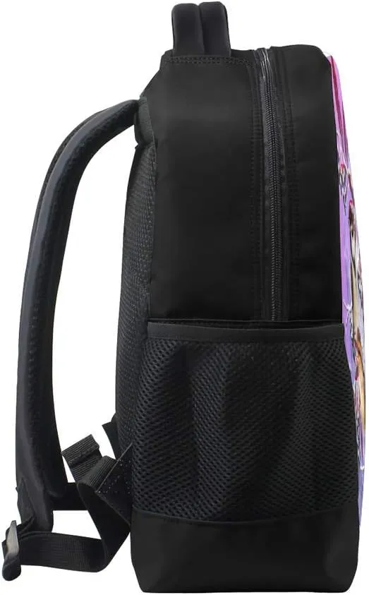 Kuizee Classic Backpack Schoolbag Adjustable Padded Shoulder Straps Daypack Sparrow Bird Purple Icy Branch Casual Bags Durable College Daily 16Inch