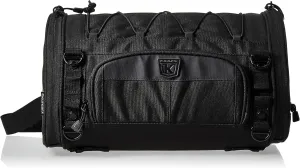 Kuryakyn 5213 Momentum Rambler Motorcycle Travel Luggage: Weather Resistant Roll Bag with Sissy Bar Straps, Black 15.5" W x 9" T x 9.25" D