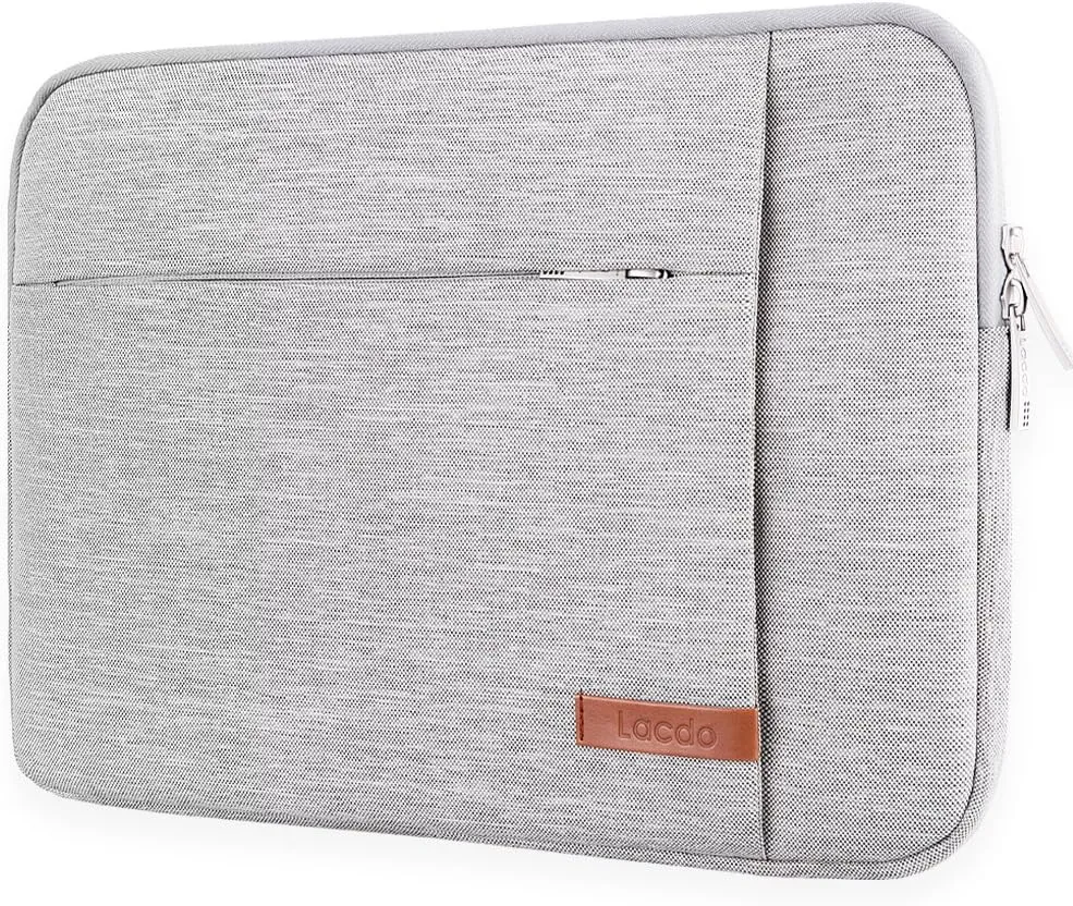 Lacdo Laptop Sleeve Case for 16 inch New MacBook Pro M4/M3/M2/M1 Pro/Max A3403 A3186 A2991 A2780 A2485 A2141 2024-2019 | 15 inch Microsoft Surface Laptop 7th Copilot PC, 6 5 4 3 Computer Bag, Gray