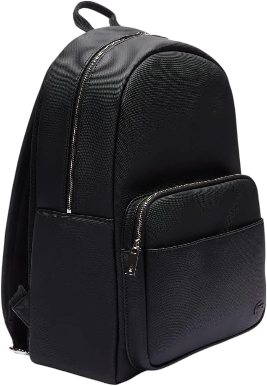 Lacoste Men's Classic Laptop Pocket Backpack, Black, One Size