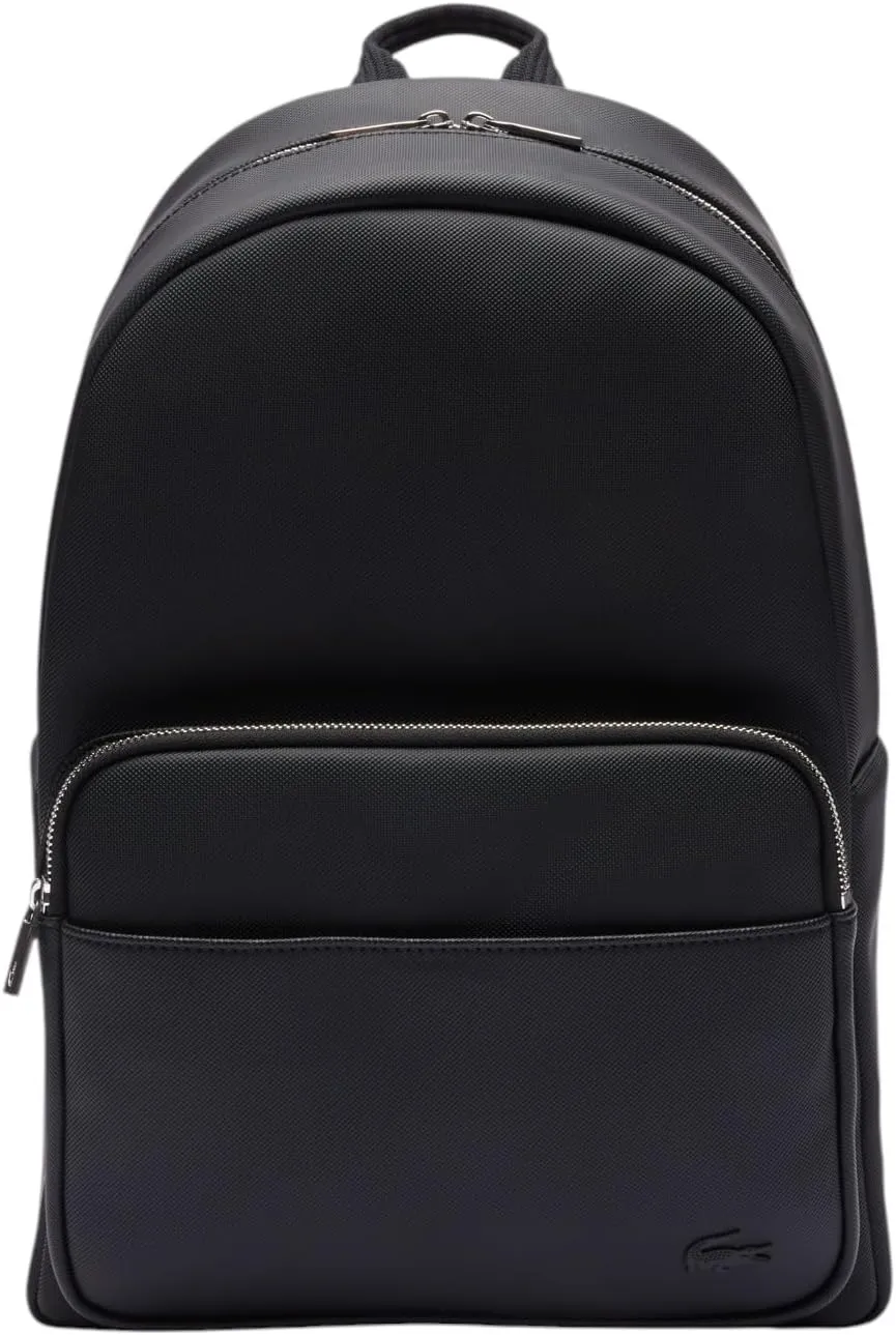 Lacoste Men's Classic Laptop Pocket Backpack, Black, One Size