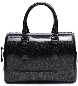 Ladies Summer Transparent Handbag Jelly Boston Shoulder Bag Candy Color Purses