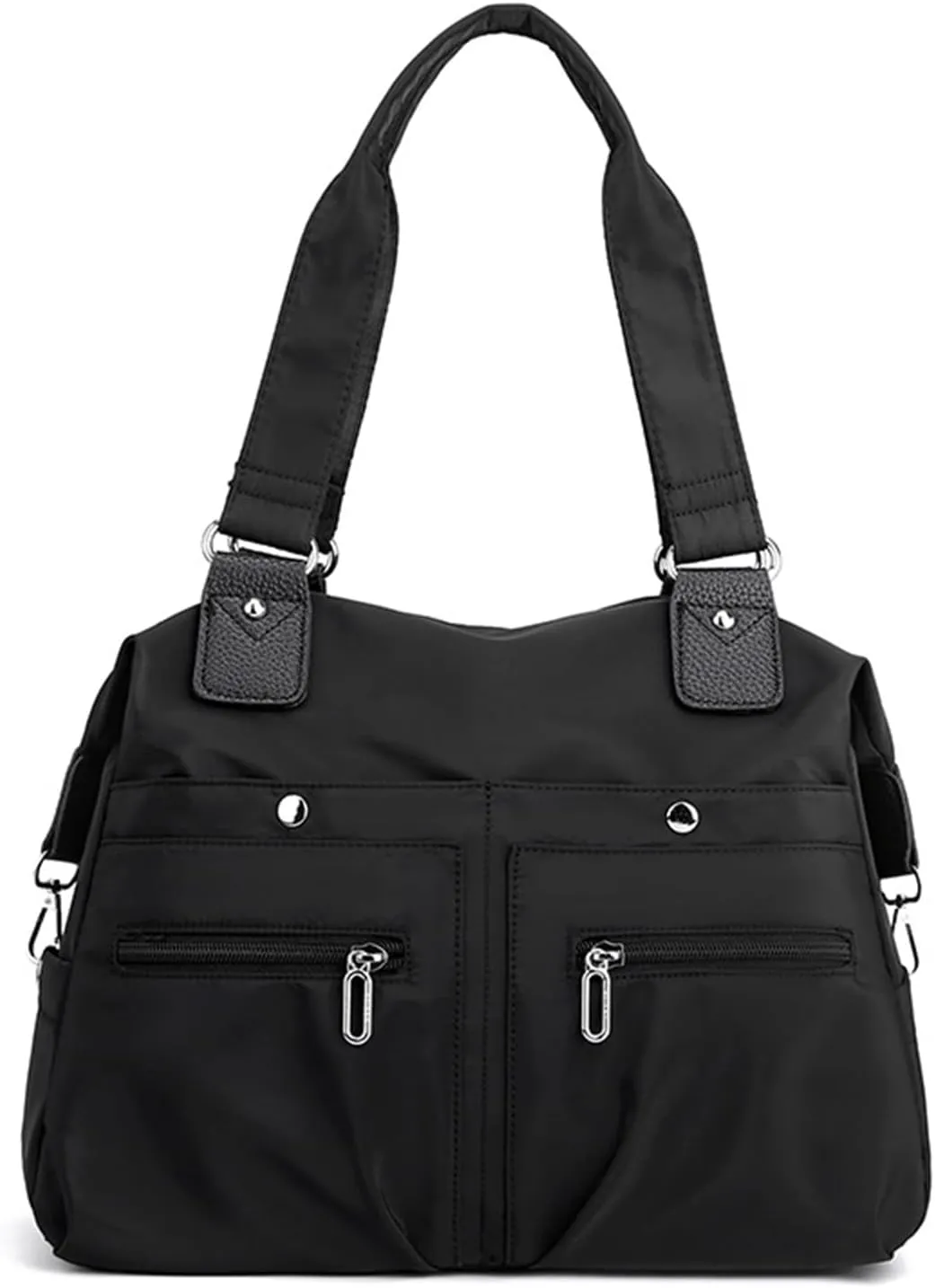 Langrents Nylon Waterproof Tote Bag, Langrents Large Capacity Multi Pocket Shoulder Bag, Handbags Purses Travel Bag