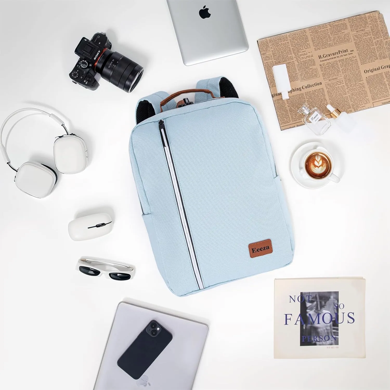 Laptop Backpack, Durable Lightweight Travel Backpack Featuring Spacious Main Laptop Compartment, Functionality for Travel, School, Daily Use