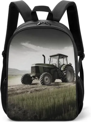 Laptop Backpack for Travel Daypack Tractor Agriculture Tranquil Computer Bag Work Back Pack Laptop Bag Casual Nurse Bag