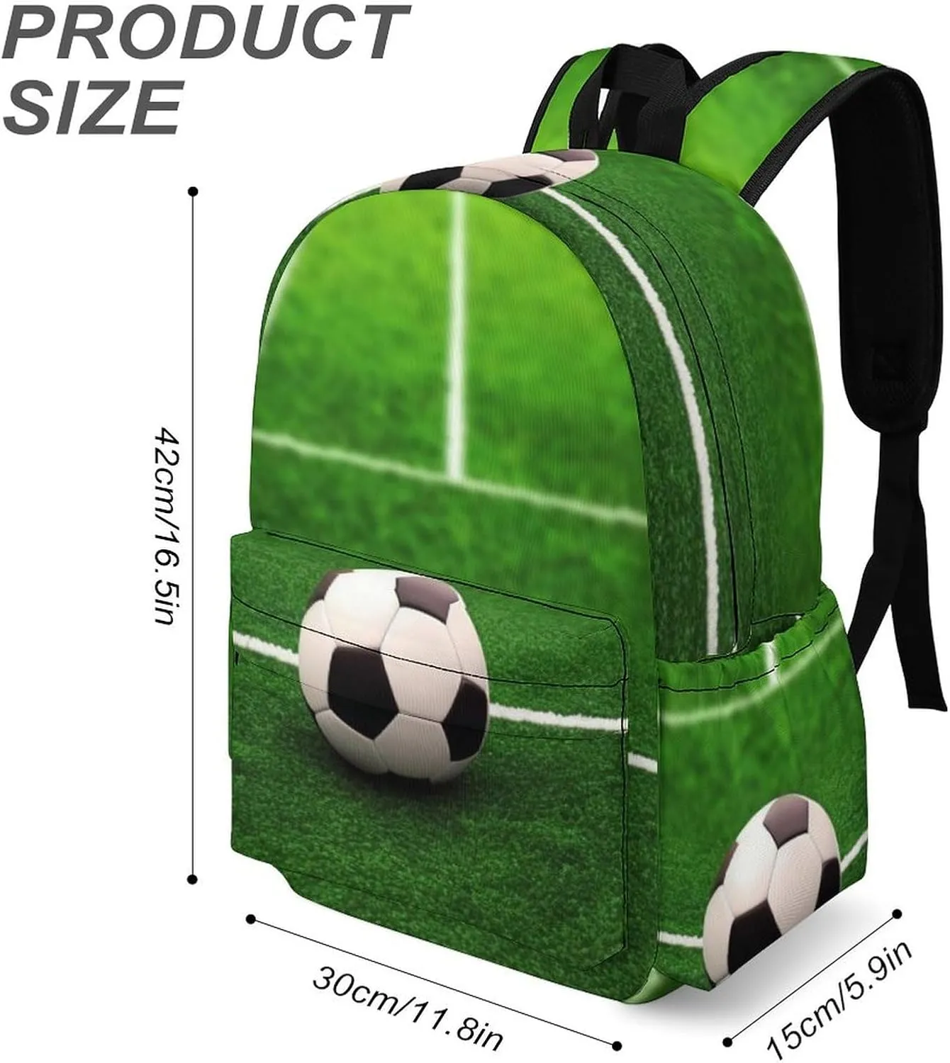 Laptop Backpack for Women Men Daypack Waterproof Grass Field Soccer Playground Computer Bag Business Work Bag for Travel