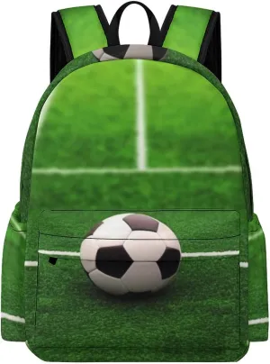 Laptop Backpack for Women Men Daypack Waterproof Grass Field Soccer Playground Computer Bag Business Work Bag for Travel