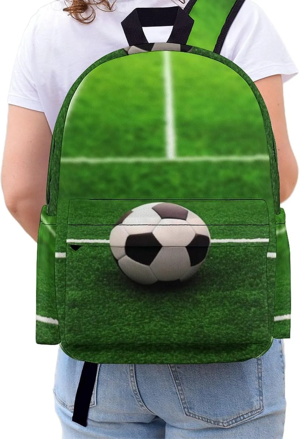 Laptop Backpack for Women Men Daypack Waterproof Grass Field Soccer Playground Computer Bag Business Work Bag for Travel