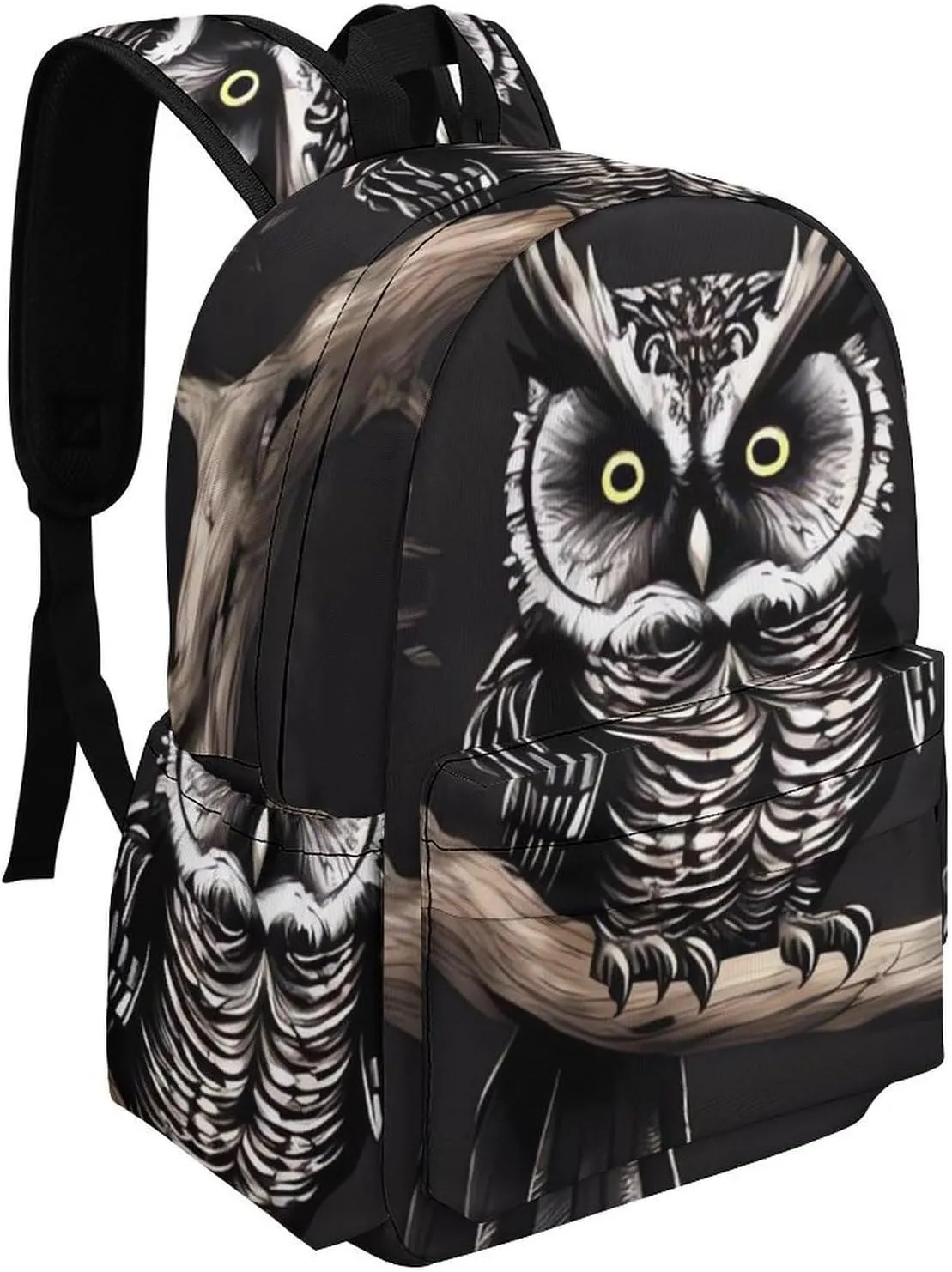 Laptop Backpack for Women Men Daypack Waterproof Late Night Owl Computer Bag Business Work Bag for Travel