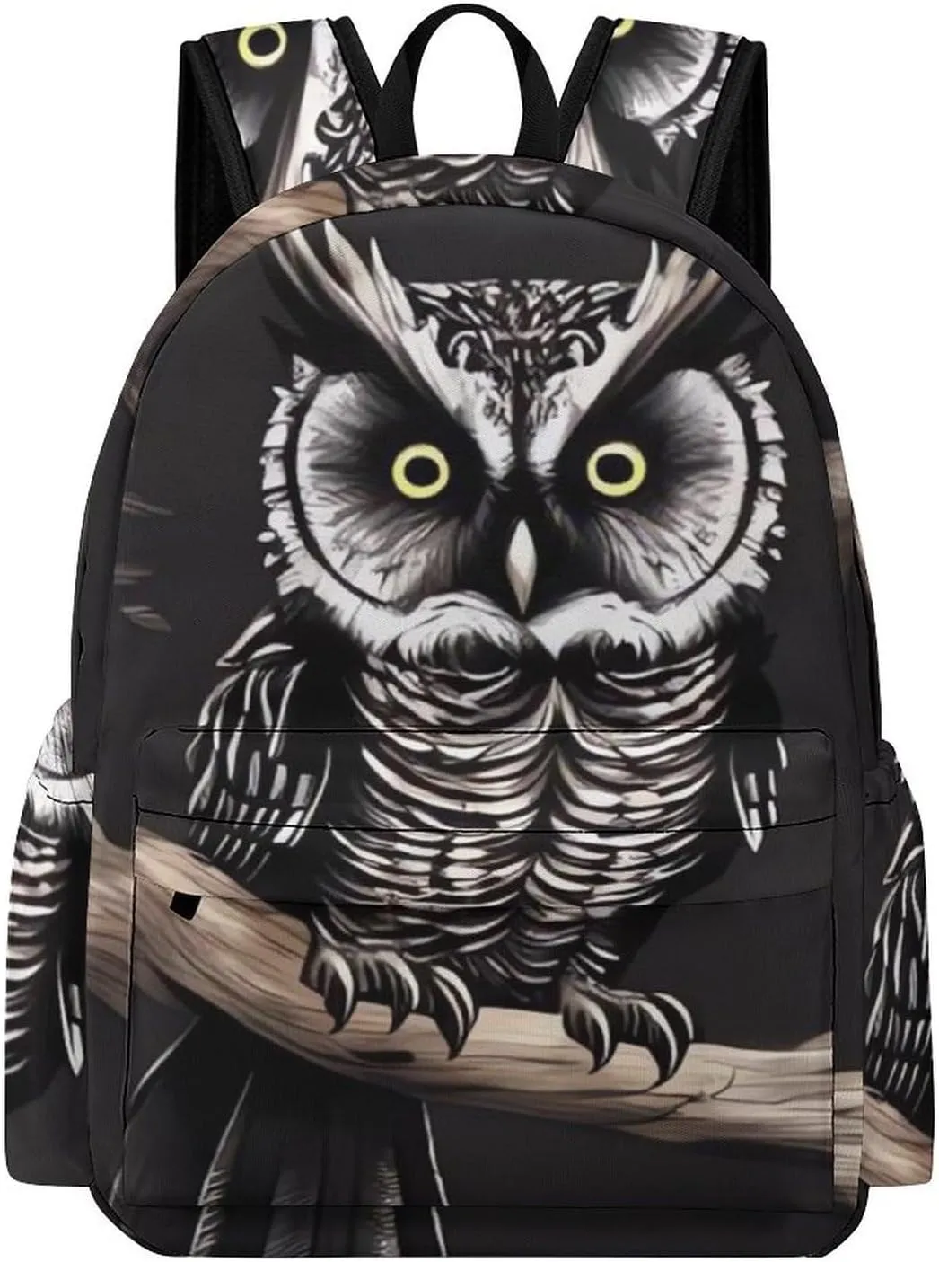 Laptop Backpack for Women Men Daypack Waterproof Late Night Owl Computer Bag Business Work Bag for Travel