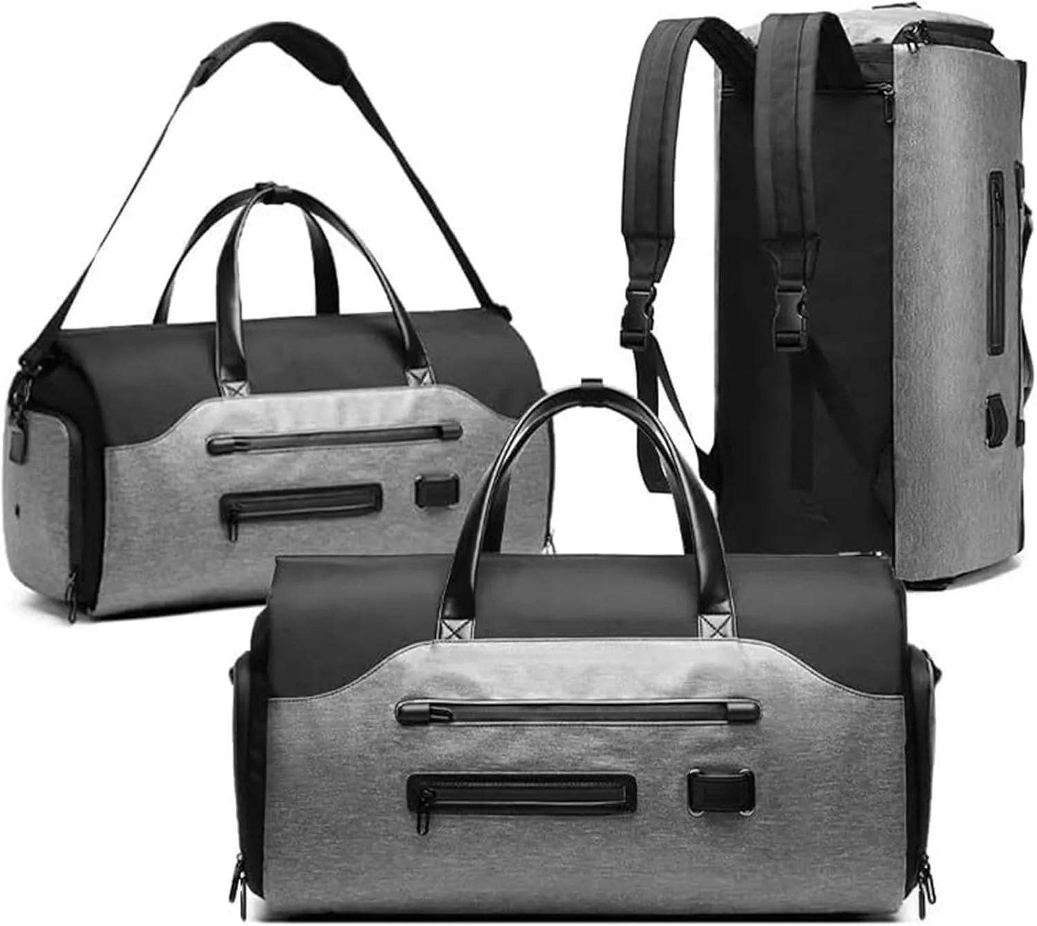 Laptop Backpack Genuine Leather Casual Travel Daypack Hiking Travel Bag Camping Rucksack(2)
