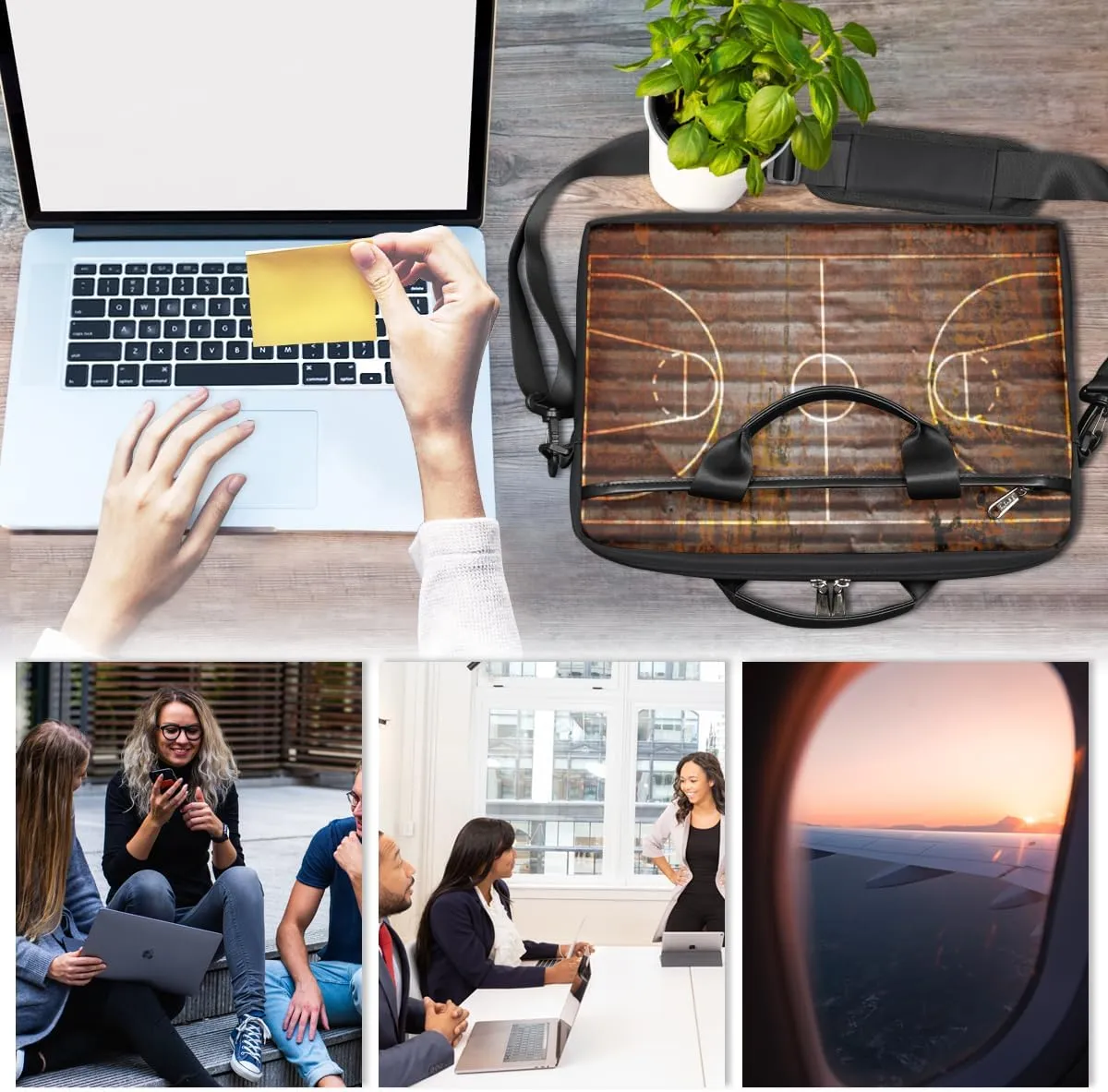 Laptop Bag Case Shoulder Messenger Carrying Bag 13 14 15 Inch Waterproof Computer Sleeve Cover