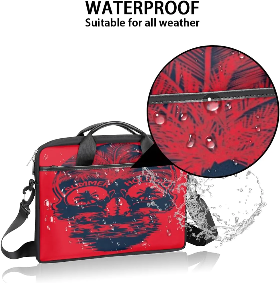 Laptop Bag Case Shoulder Messenger Carrying Bag 13 14 15 Inch Waterproof Computer Sleeve Cover