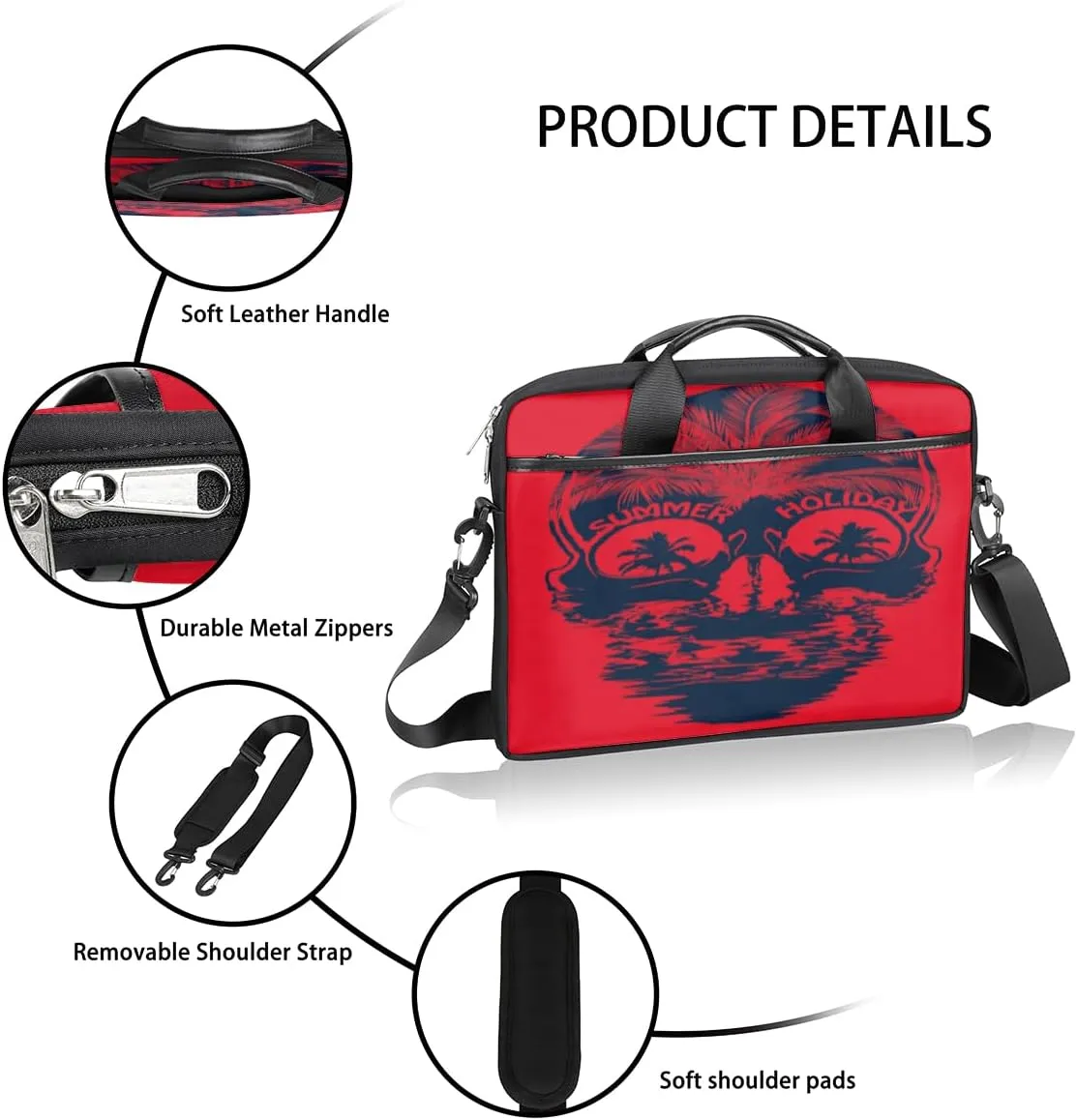 Laptop Bag Case Shoulder Messenger Carrying Bag 13 14 15 Inch Waterproof Computer Sleeve Cover