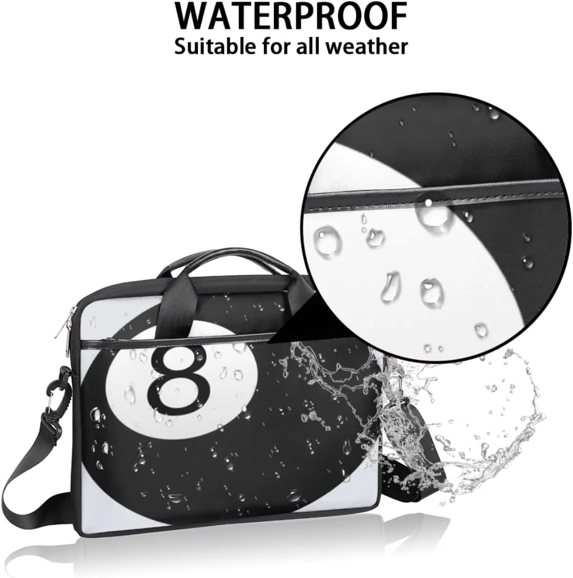 Laptop Bag Case Shoulder Messenger Carrying Bag 13 14 15 Inch Waterproof Computer Sleeve Cover