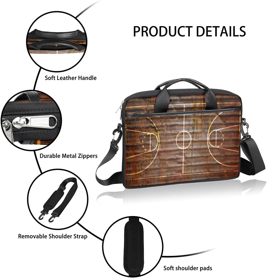 Laptop Bag Case Shoulder Messenger Carrying Bag 13 14 15 Inch Waterproof Computer Sleeve Cover