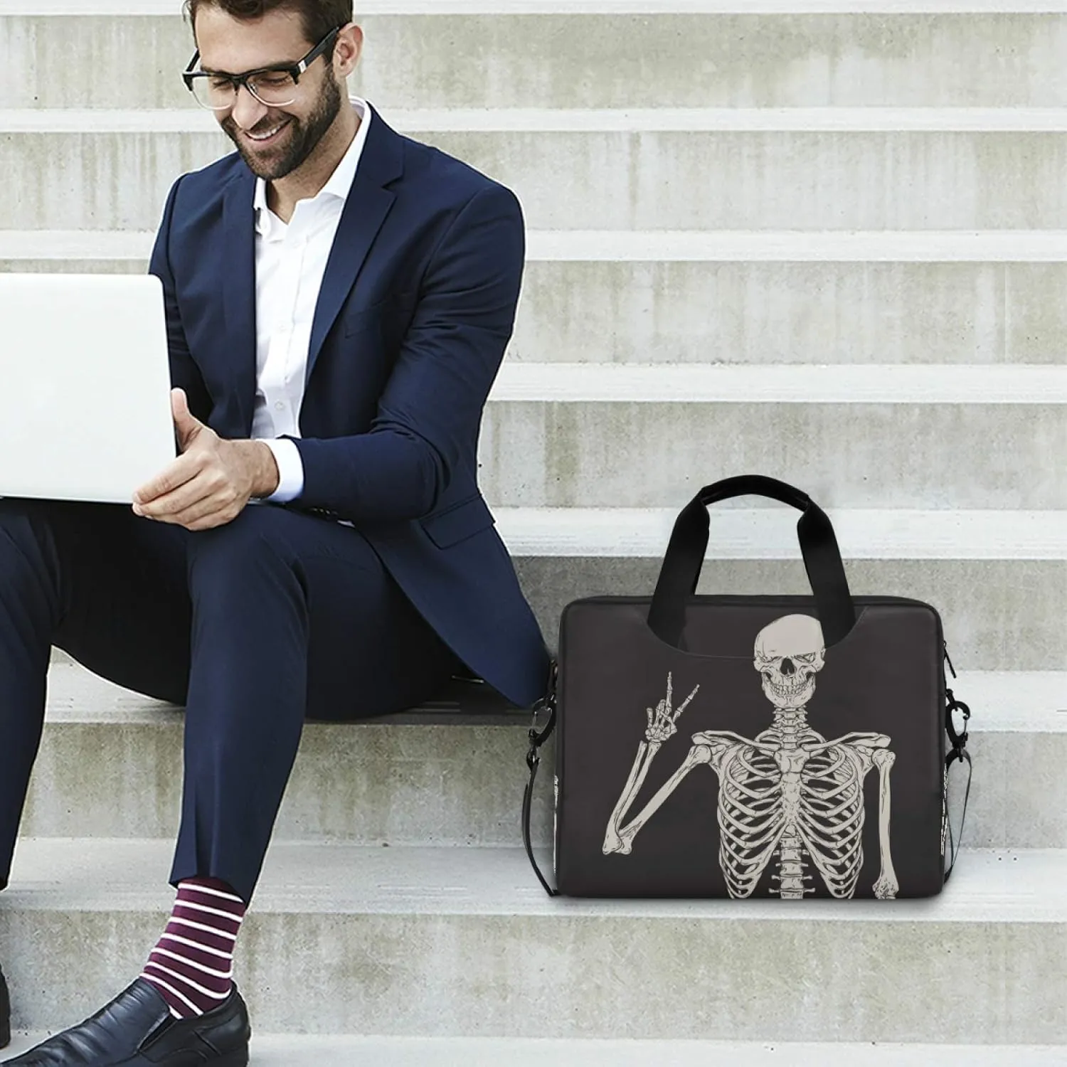 Laptop Shoulder Bag Portable Laptop Sleeve Case for 14/15.6/16in Notebook Computer Messenger Bag Women Men Briefcase