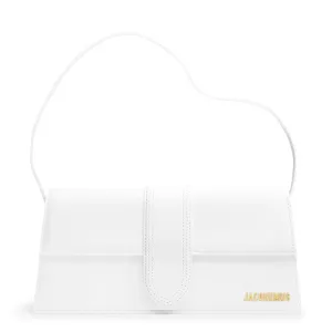 Le Bambino Long Flap White Shoulder Bag