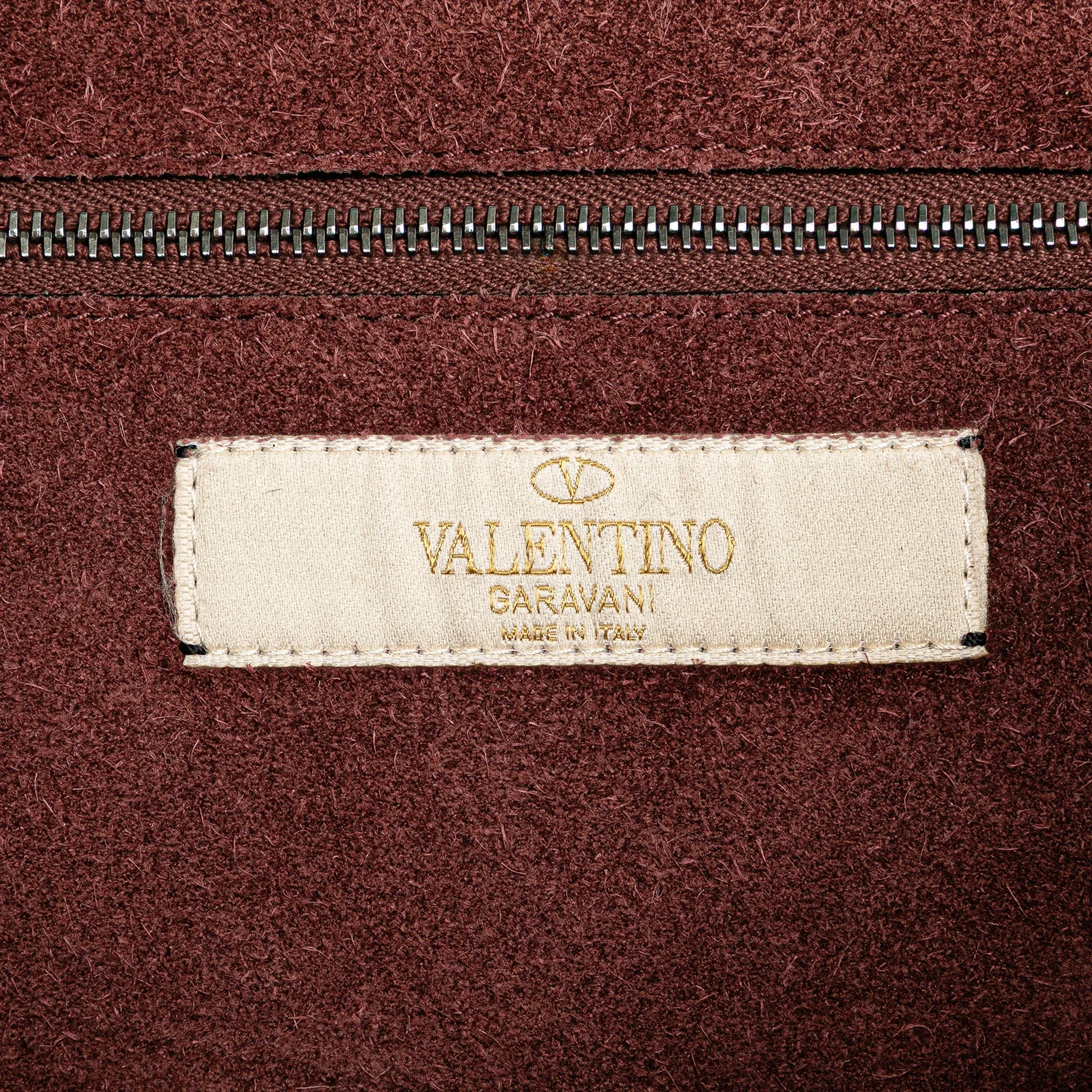 Leather Rockstud Rolling Messenger Bag