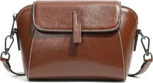 Leather Small Crossbody Bags for Women Shoulder Shell Bag Large Capacity Cell Phone Bag Adjustable Shoulder Strap
