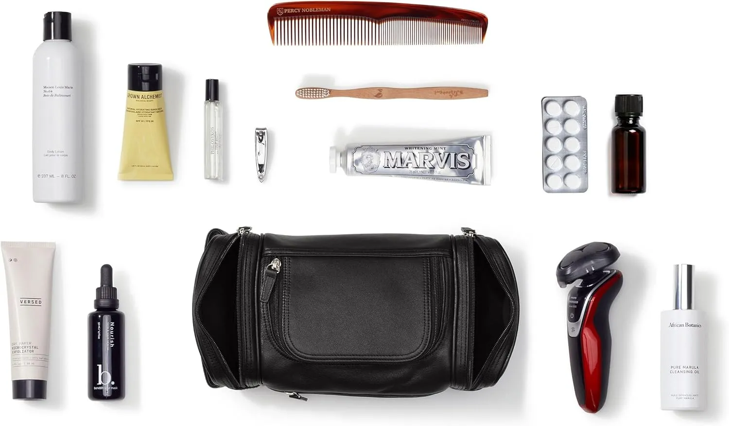 Leatherology Multi Pocket Toiletry Bag