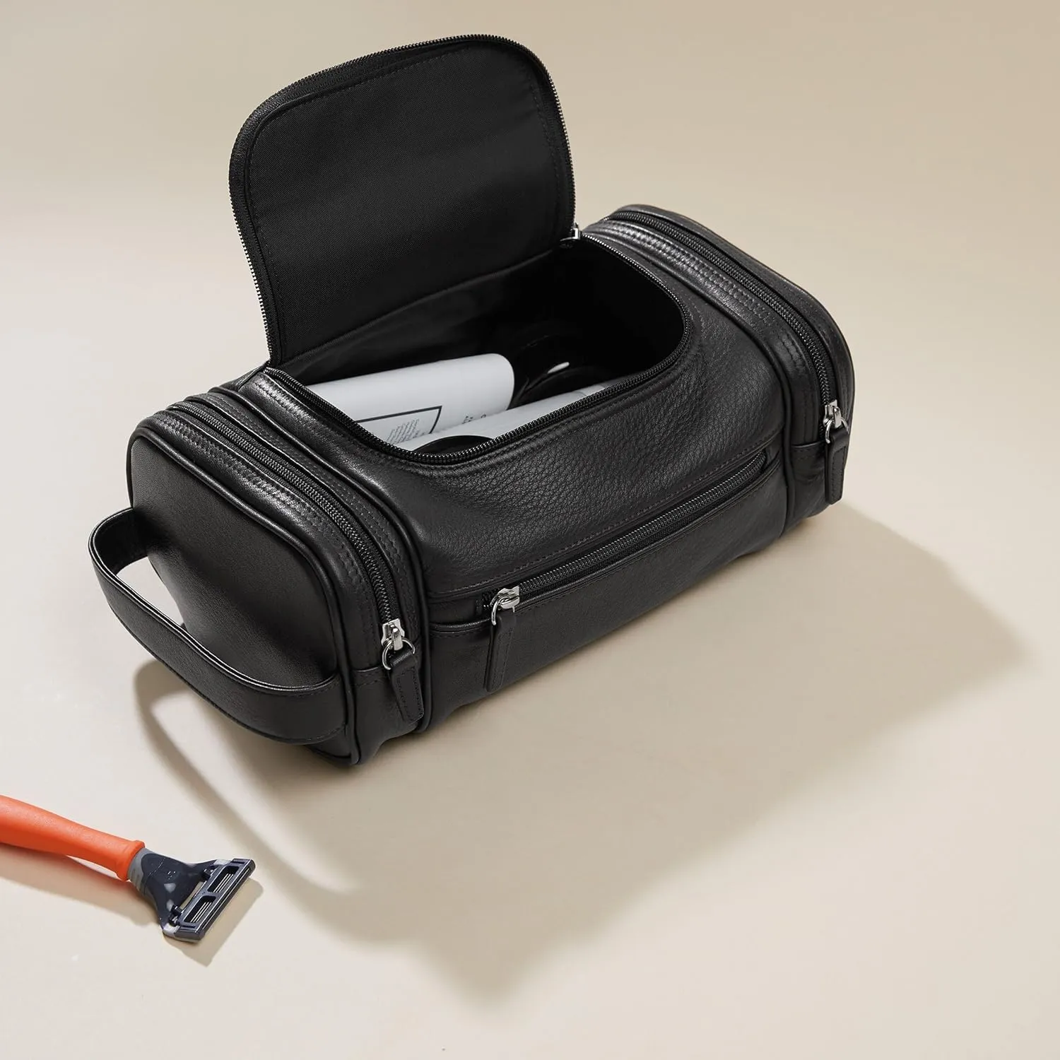 Leatherology Multi Pocket Toiletry Bag