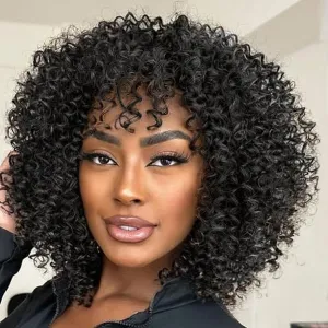 Leeven Pre Looped Micro Curly crochet Hair 8 Inch 8 Packs Black Micro Curly Twist Braiding Hair For Mini Passion Twist (1B#)