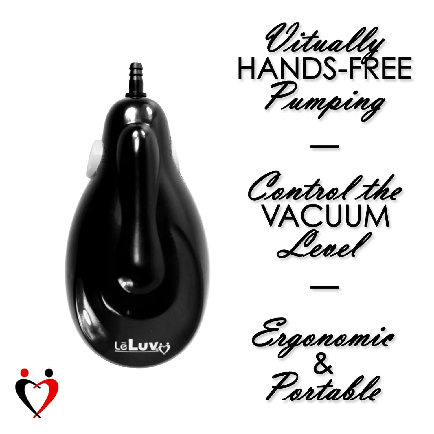 LeLuv eGrip Handheld Electric Vacuum Pump Purple Handle with Purple Silicone 18" Hose