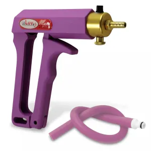 LeLuv Vacuum Pump Purple Maxi Ergonomic Handle with Release Valve - Bundle with Matching Premium Silicone Hose and Fitting
