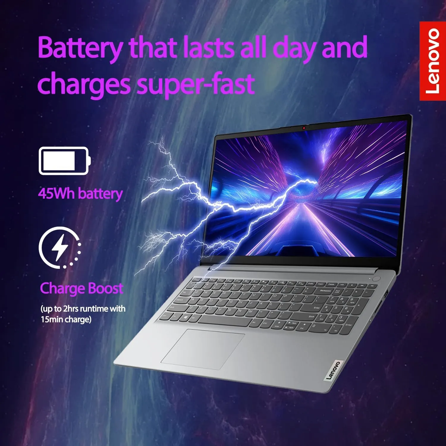 Lenovo Essential Laptop | Ideapad 1i | 12GB RAM | 15.6" FHD Display | 512GB PCIe 128GB eMMc Storage | 1 Yr Office 365 ADP | Intel Dual-Cores Processor | HDMI | Wi-Fi 6 | Win 11 Home | Gray