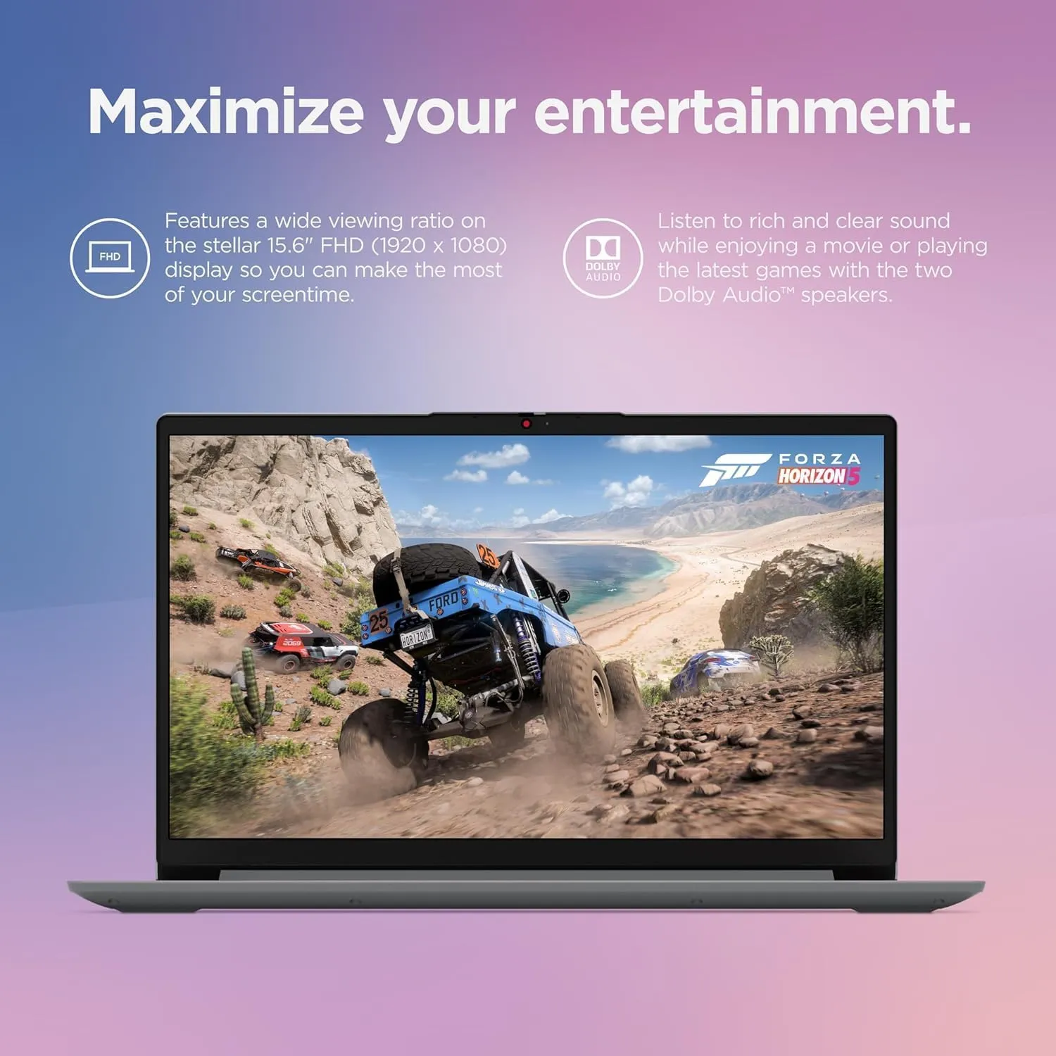 Lenovo IdeaPad 1 Student Laptop, Intel Dual Core Processor, 20GB RAM, 1TB SSD   128GB eMMC, 15.6" FHD Display, 1 Year Office 365, Windows 11 Home, Wi-Fi 6, Webcam, Bluetooth, SD Card Reader, Grey